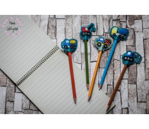 ITH Stickserie - Stifteaufsätze Baustelle